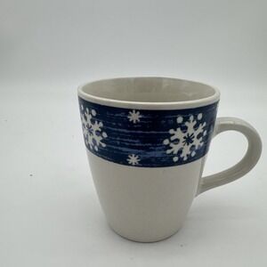 Royal Norfolk Blue & White Snowflake Holiday Coffee Mug Cup- Rare Replacement